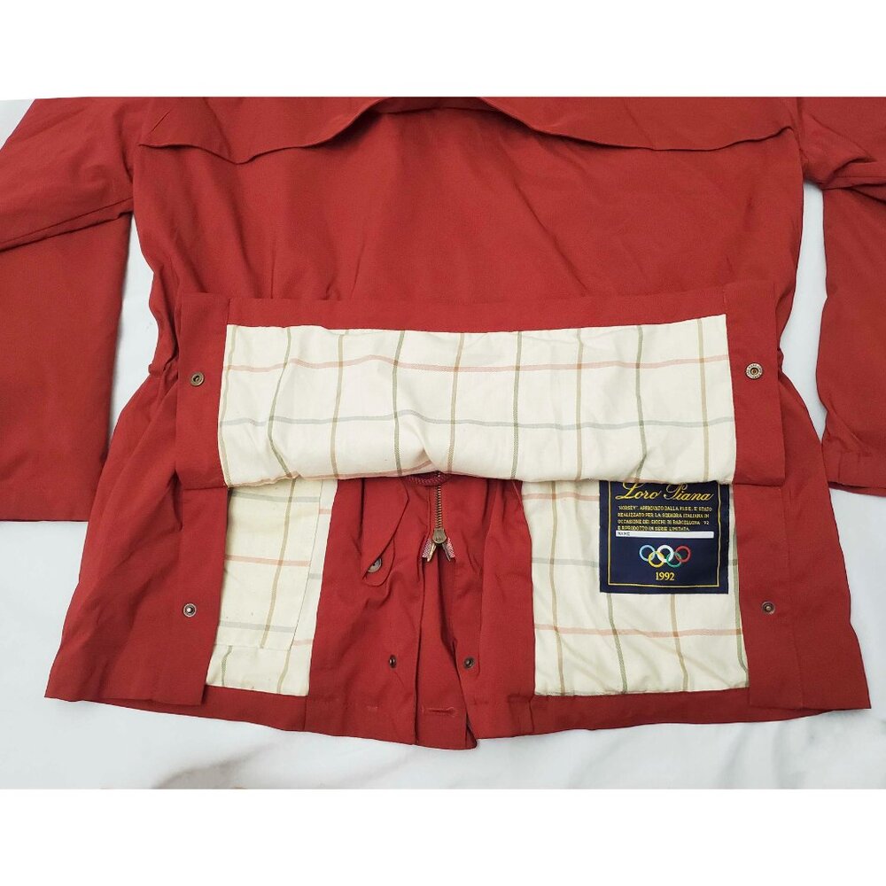 VTG Loro Piana 1992 OLYMPICS TEAM Horsey JACKET W/Cashmere Lined DETACH VEST M - Picture 13 of 16